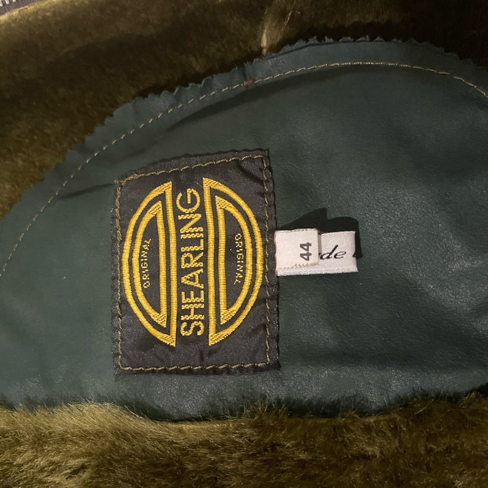 Light Weight Shearling Jacket Olive European Size… - image 2